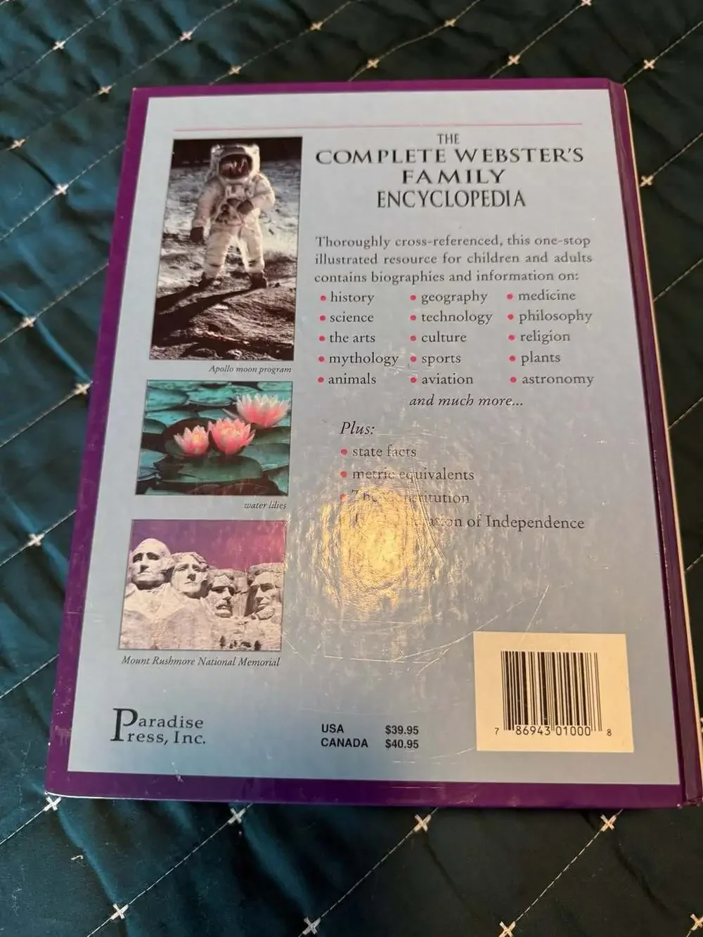 The Complete Webster's Family Encyclopedia, Single Volume Illustrated Edition